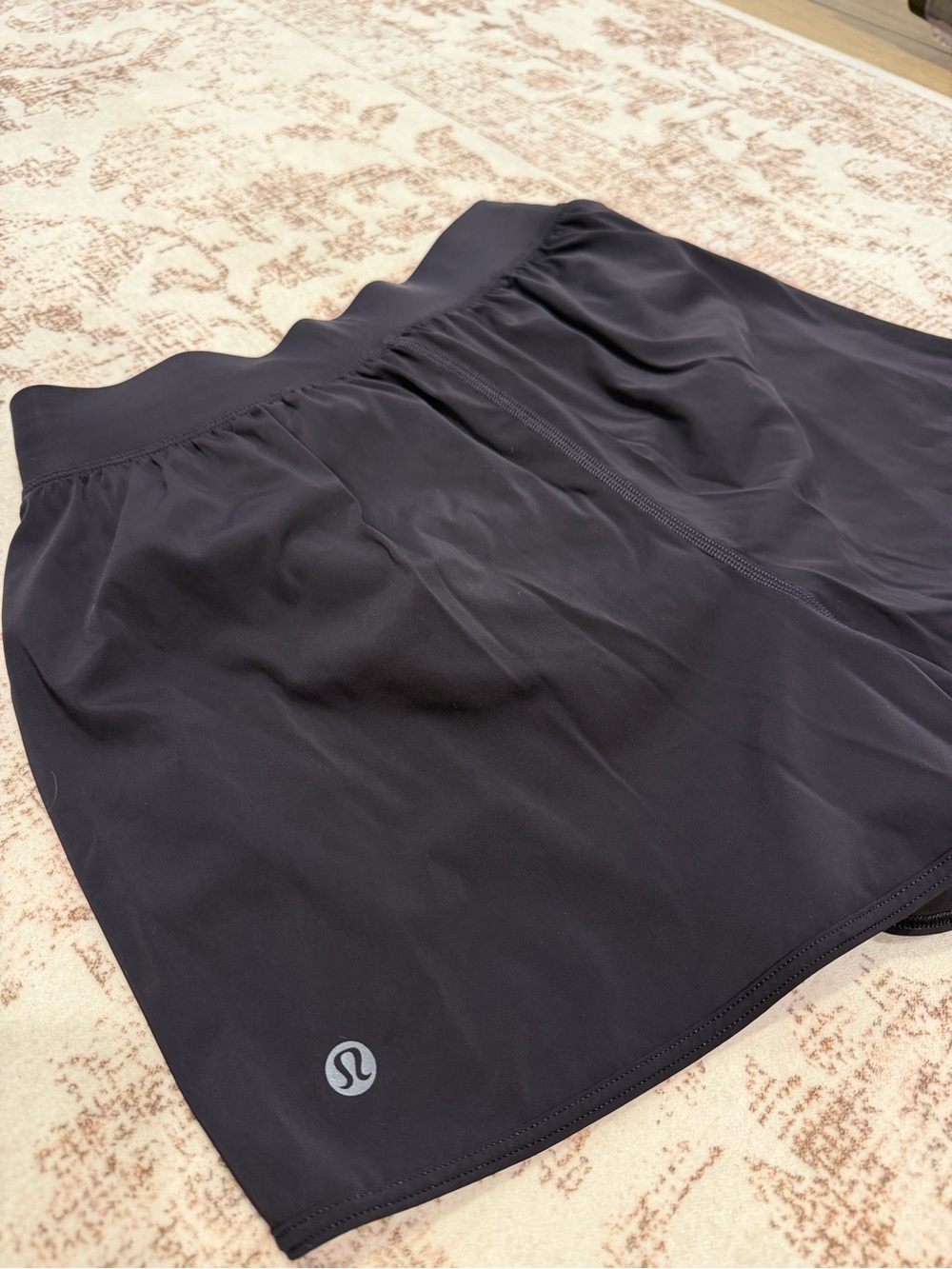 lululemon athletica Black Athletic Skirt with Subtle Logo